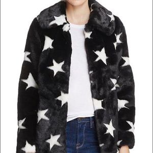 Aqua XS Faux-Fur Star Coat